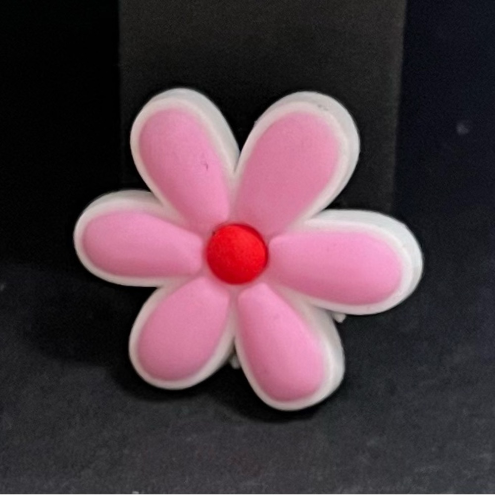 Pink and White Flower Charm for Crocs New (2 for $5)